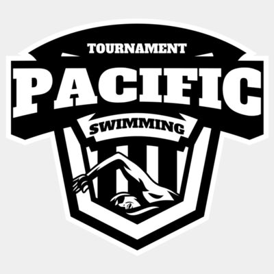 Pacific Swimming Tournament logo template Thumbnail