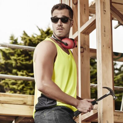 Syzmik Unisex Hi Vis Squad Singlet Thumbnail