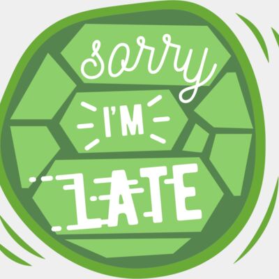 Sorry I'm Late Turtle Thumbnail